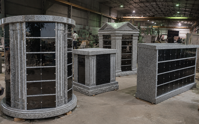 different shape and style columbarium in Canada